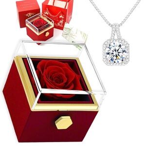 Elegant Silver Necklace with Crystal Pendant